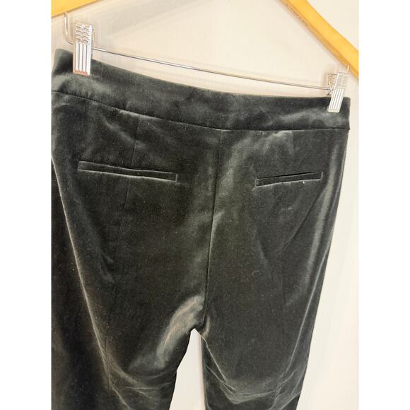 J. Crew Kate Slim-fit Pant Black Velvet Womens 0 Casual Wardrobe Classic Holiday - Picture 9 of 12